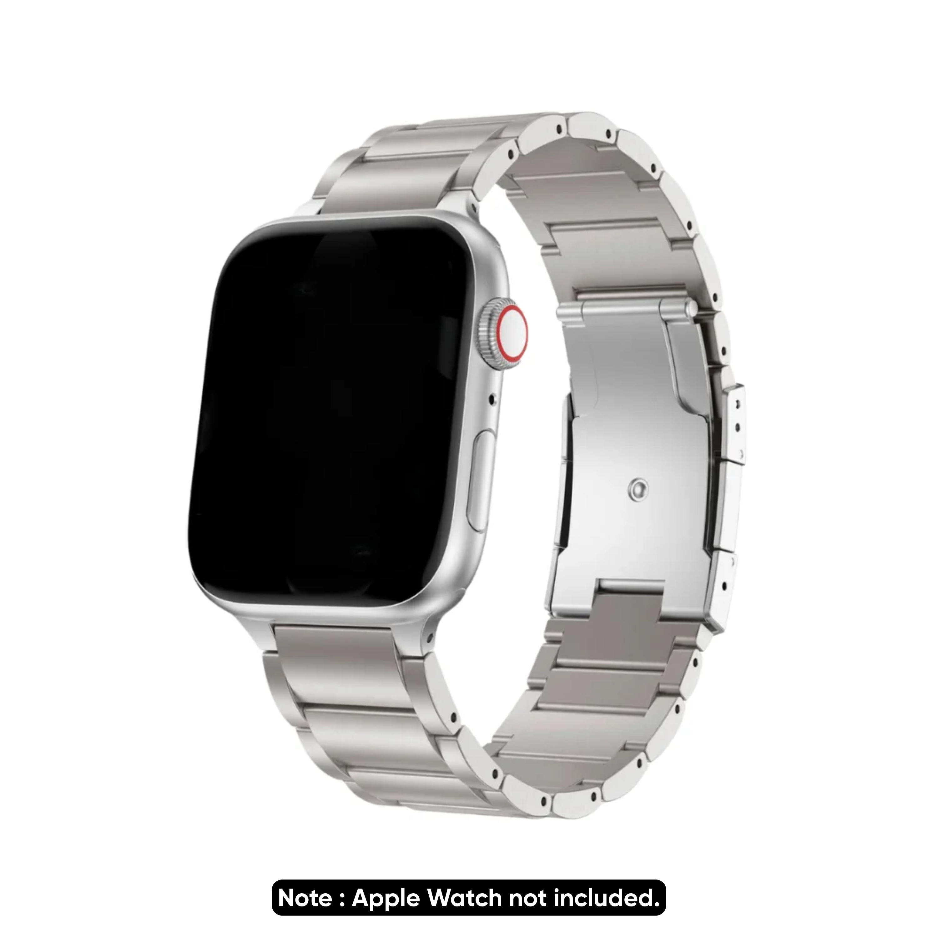 TitanCore Stainless Steel Link Strap – Apple Watch Band (Strap Only)
