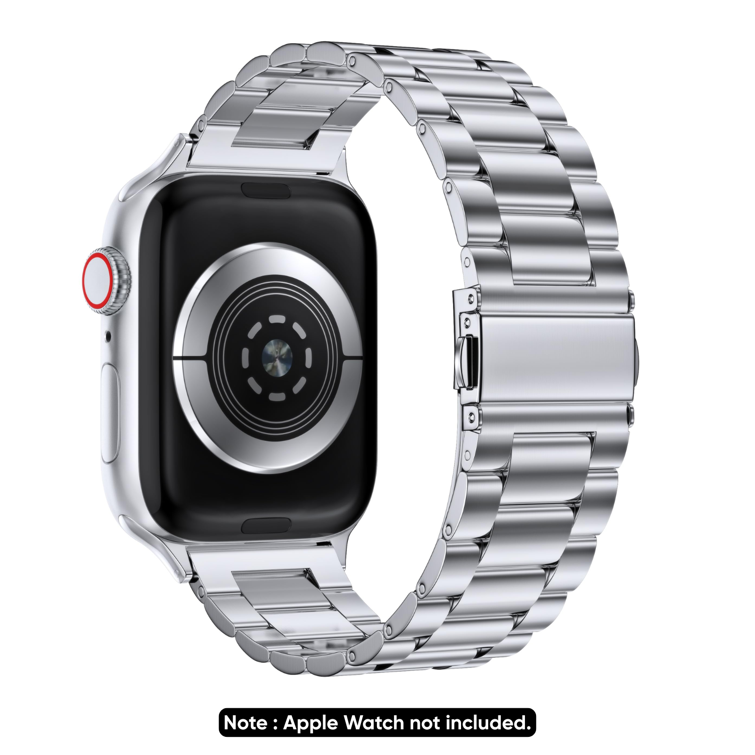 TitanCore Stainless Steel Link Strap – Apple Watch Band (Strap Only)