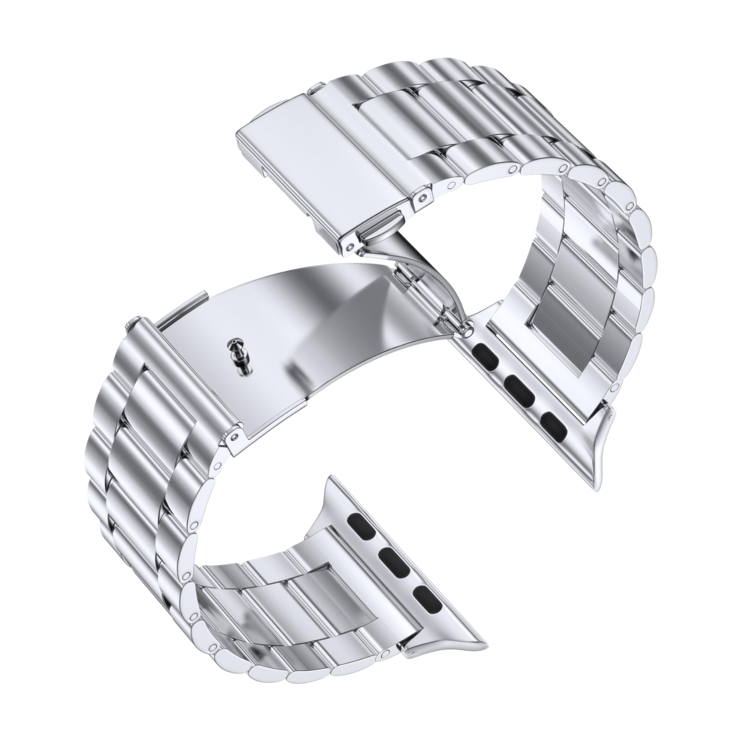 TitanCore Stainless Steel Link Strap – Apple Watch Band (Strap Only)