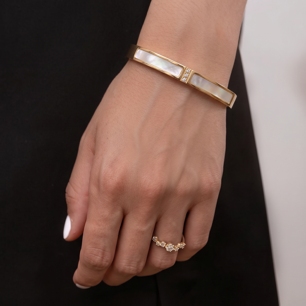 Aurelia™ Waterproof Gold Cuff Bangle