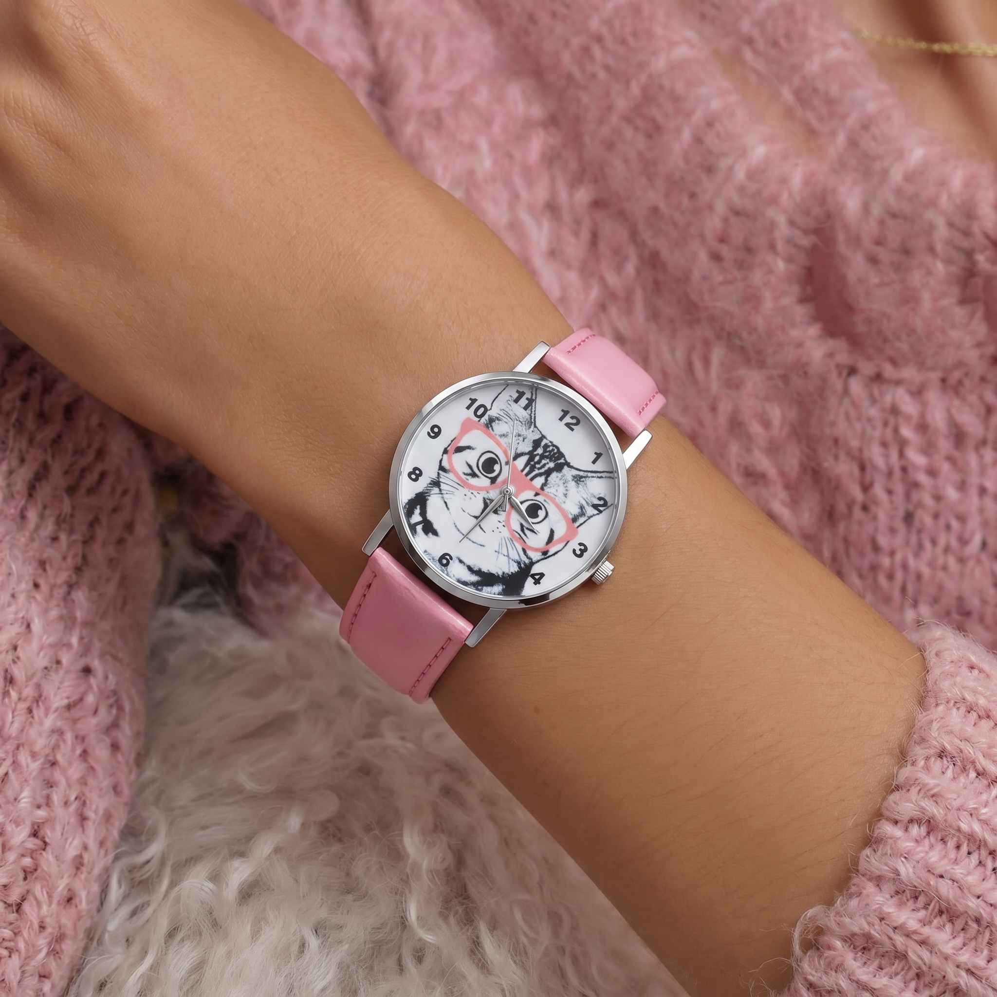 Aurelia™ WhiskerCharm Cat Dial Watch