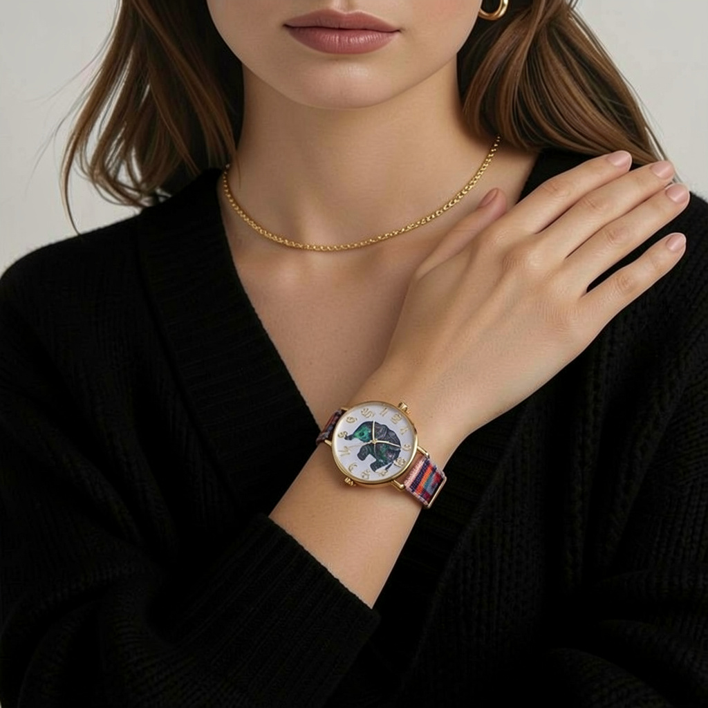 Aurelia Bohemia Elephant Dial Watch