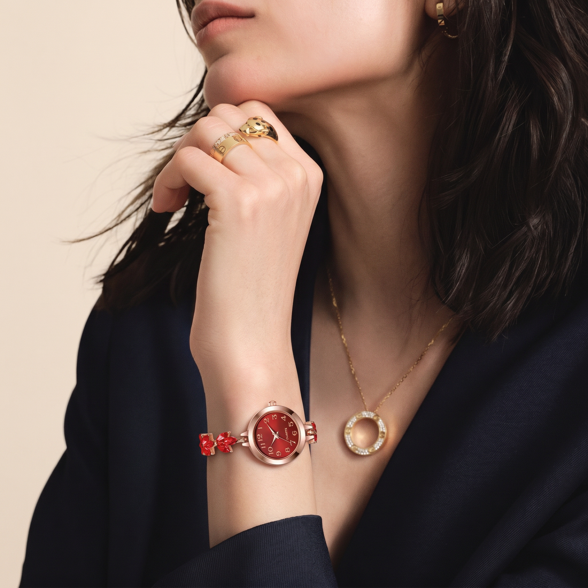 Aurelia™ Flora Charm Bracelet Watch