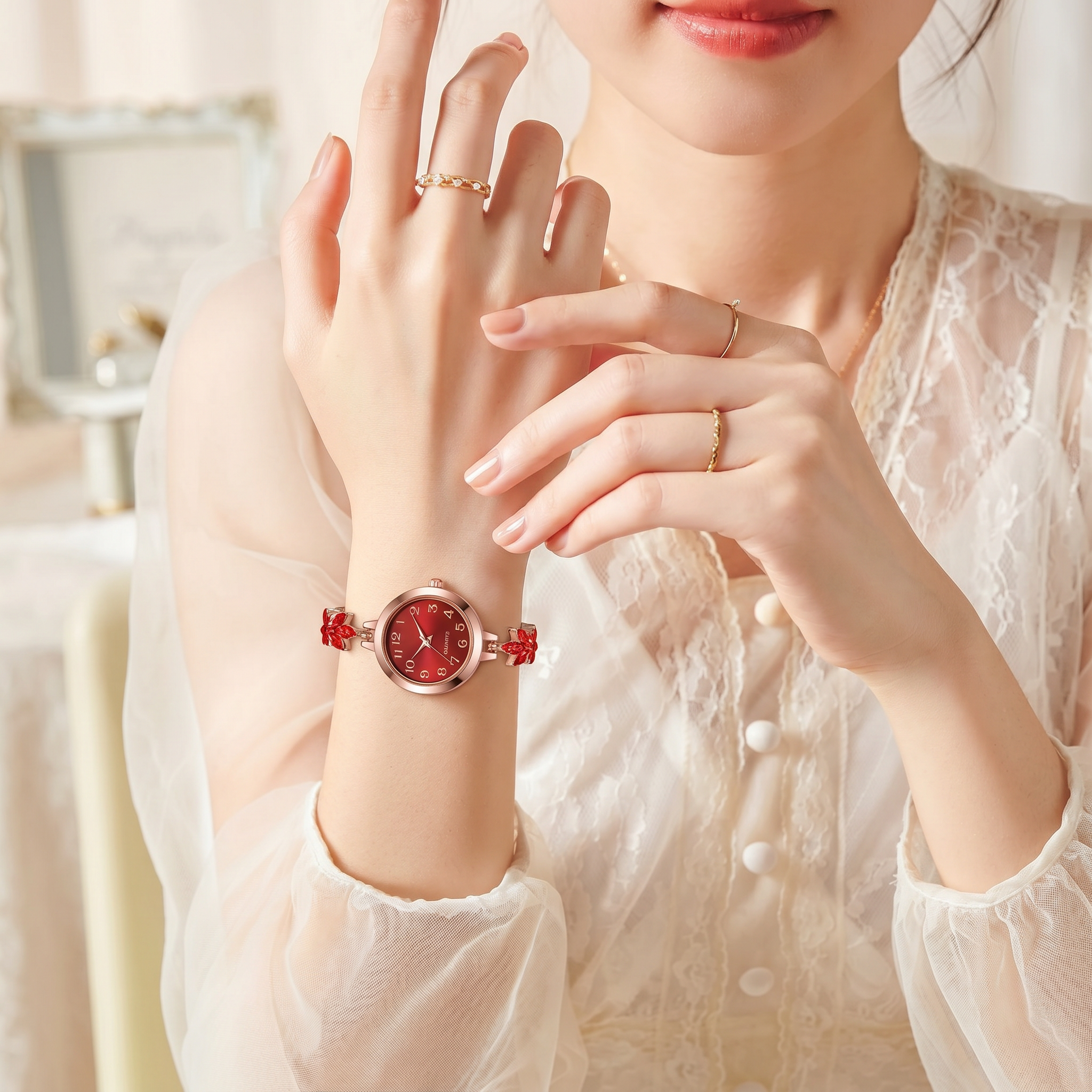 Aurelia™ Flora Charm Bracelet Watch