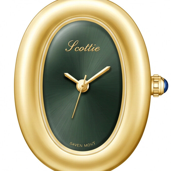 Luvier™ Veloura Luxe Oval Leather Watch