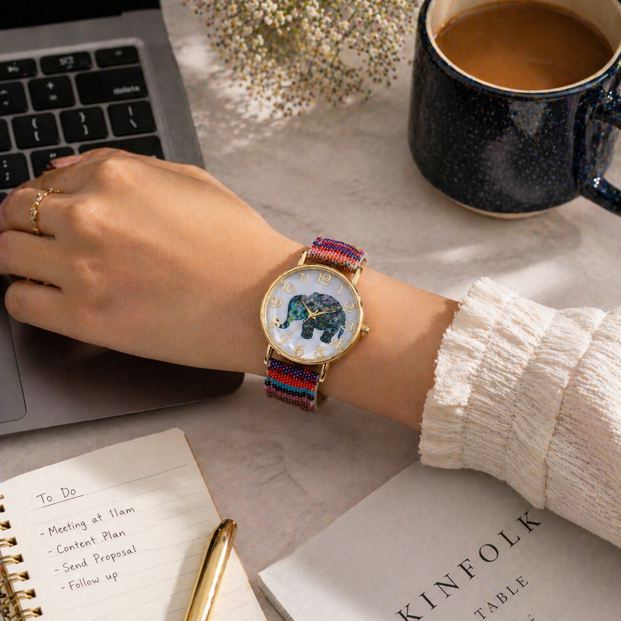 Aurelia Bohemia Elephant Dial Watch