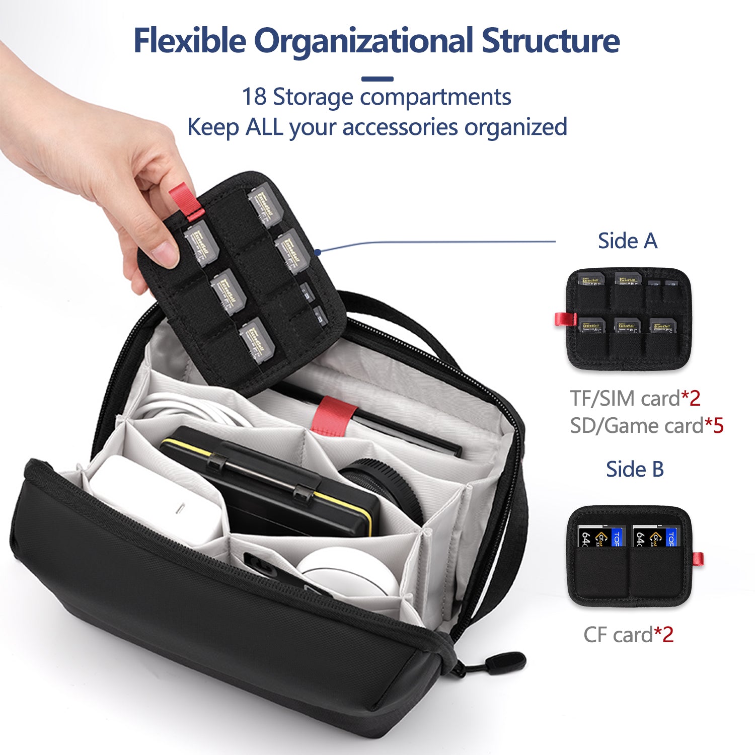 Minimalect Structured Tech Vault Organizer