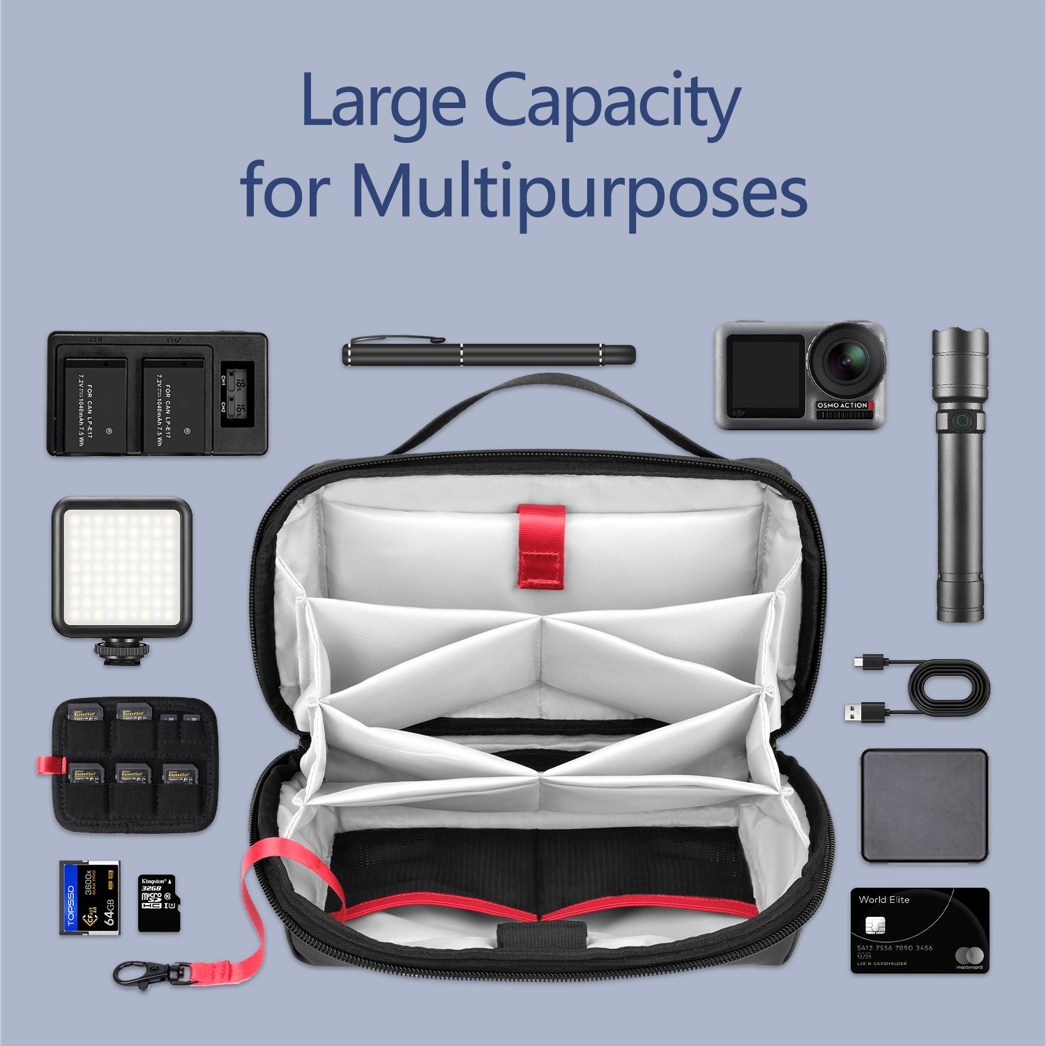 Minimalect Structured Tech Vault Organizer