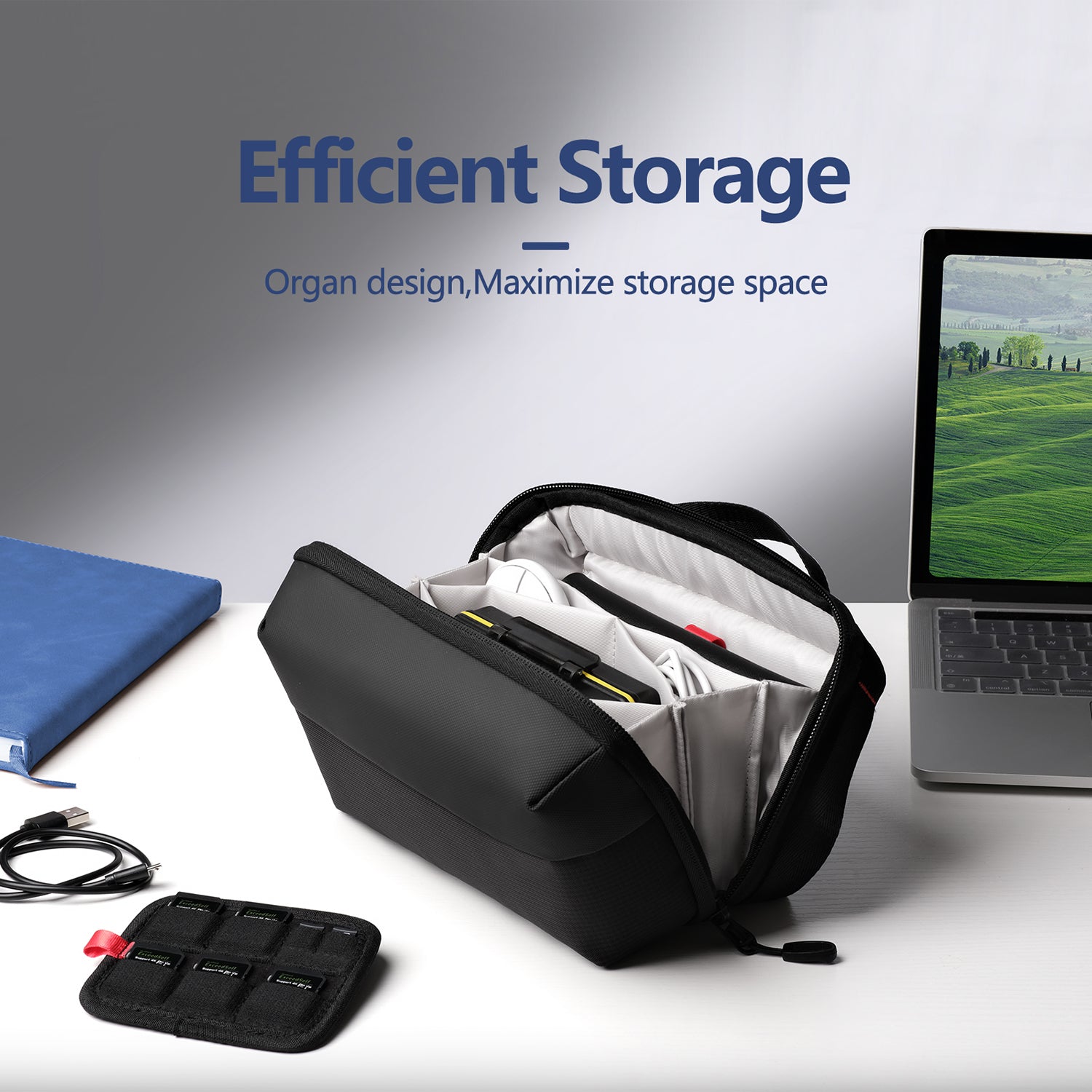 Minimalect Structured Tech Vault Organizer