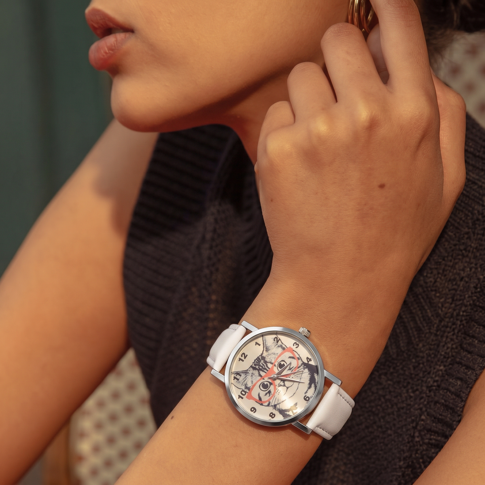 Aurelia™ WhiskerCharm Cat Dial Watch