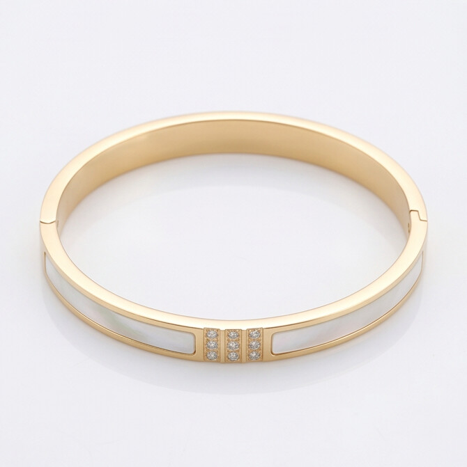 Aurelia™ Waterproof Gold Cuff Bangle