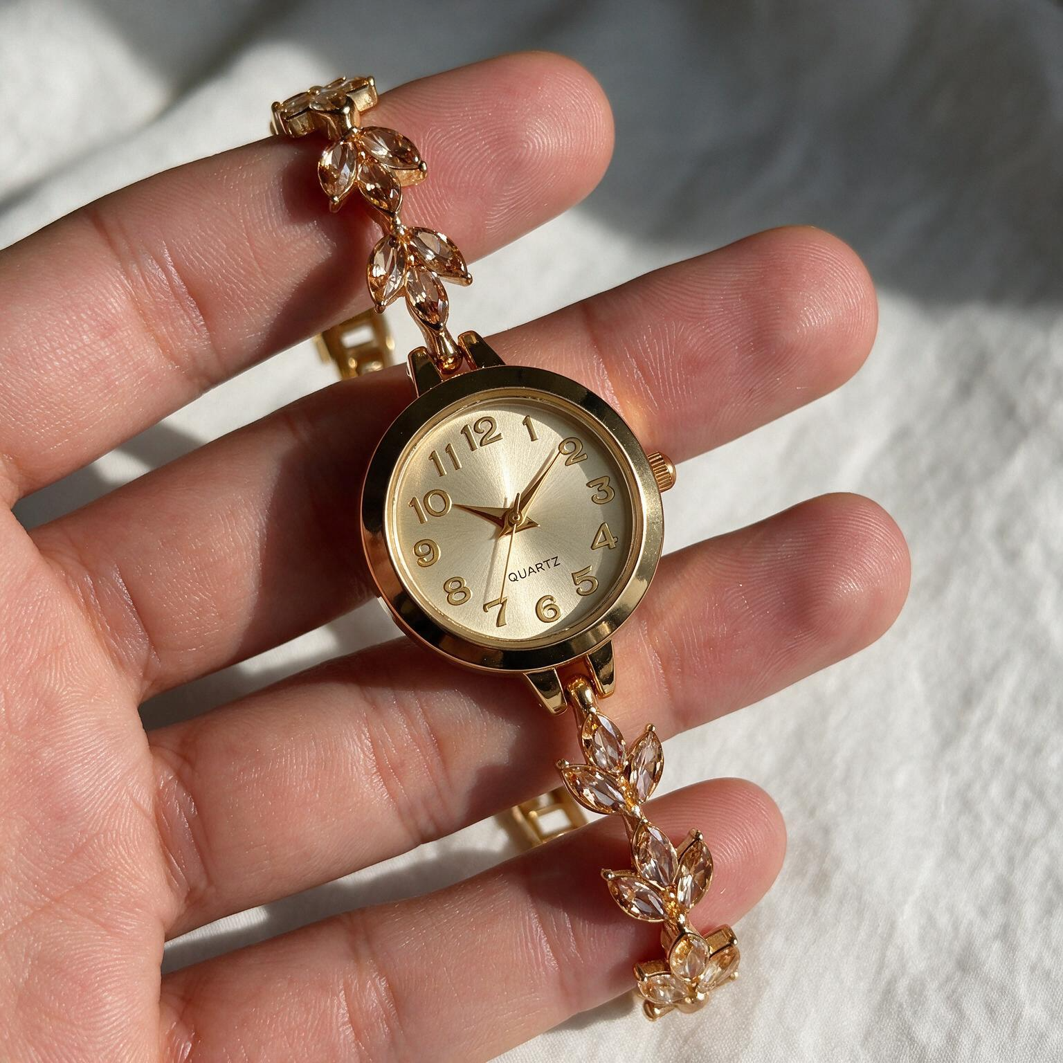 Aurelia™ Flora Charm Bracelet Watch