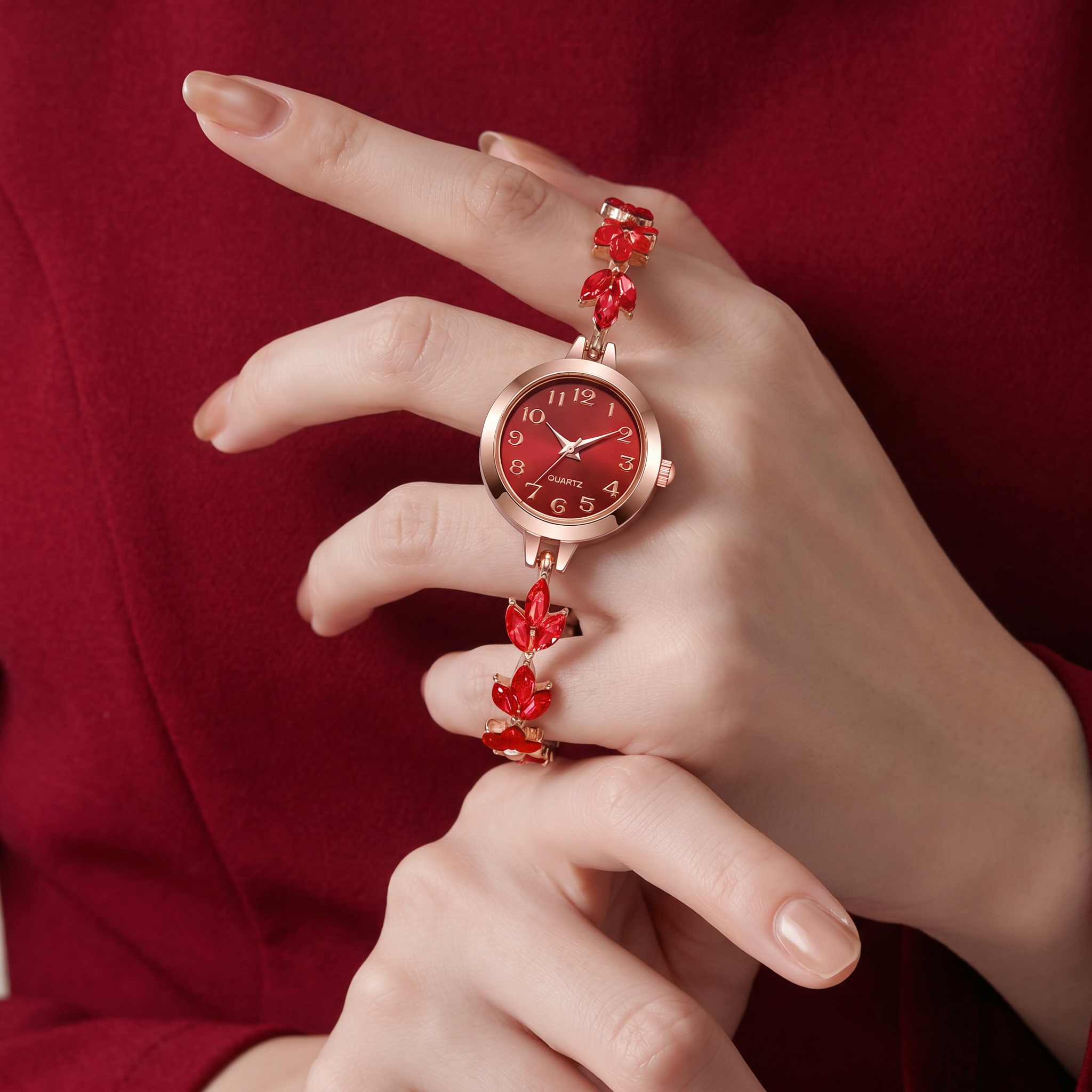 Aurelia™ Flora Charm Bracelet Watch