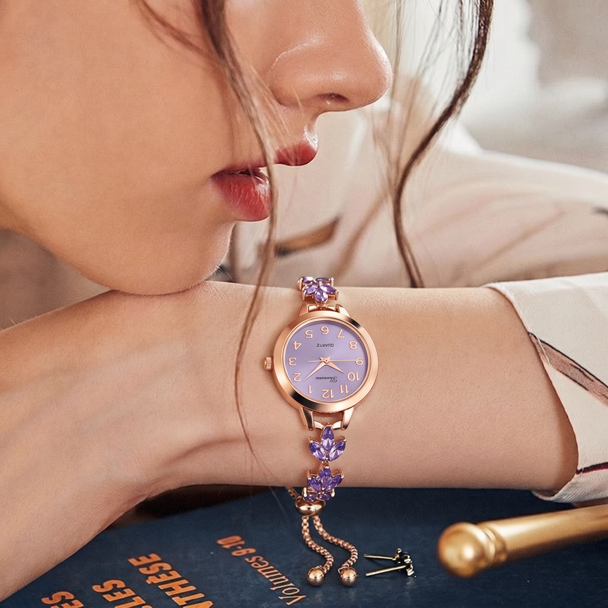 Aurelia™ Flora Charm Bracelet Watch