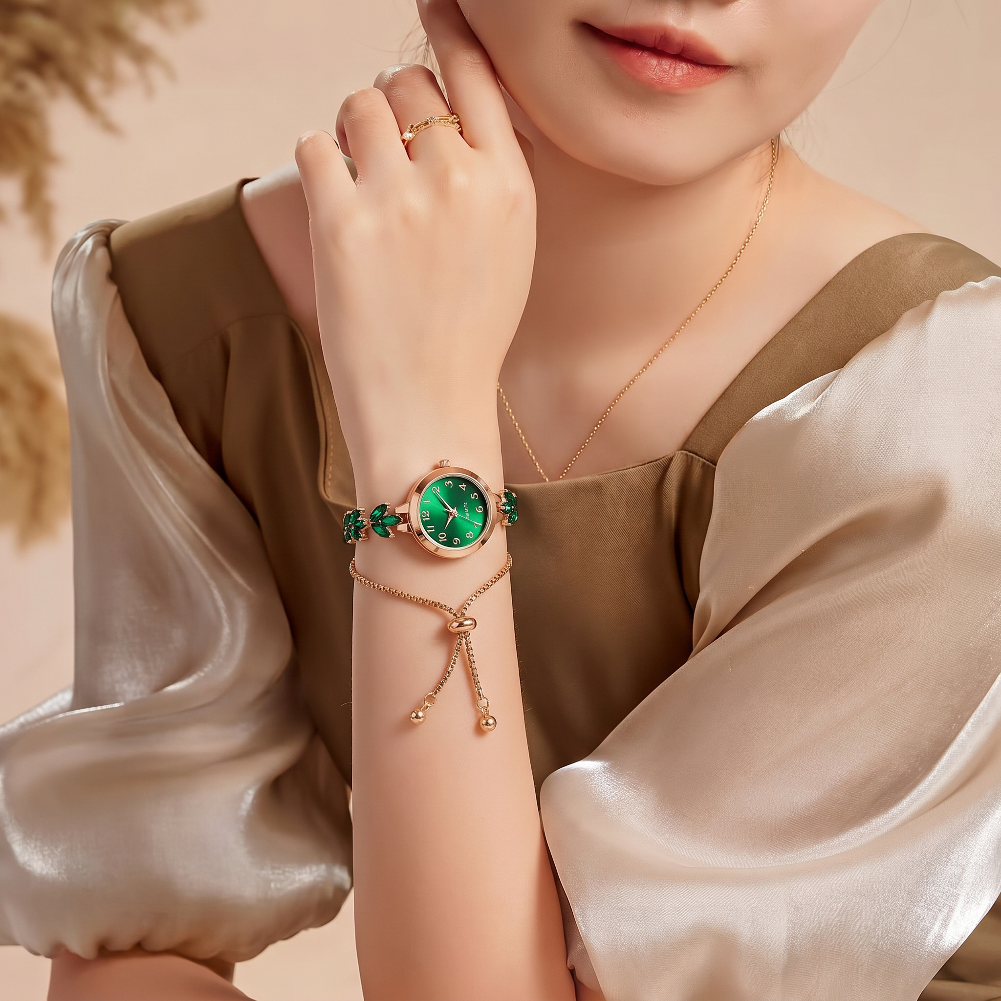 Aurelia™ Flora Charm Bracelet Watch