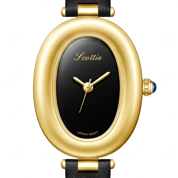 Luvier™ Veloura Luxe Oval Leather Watch