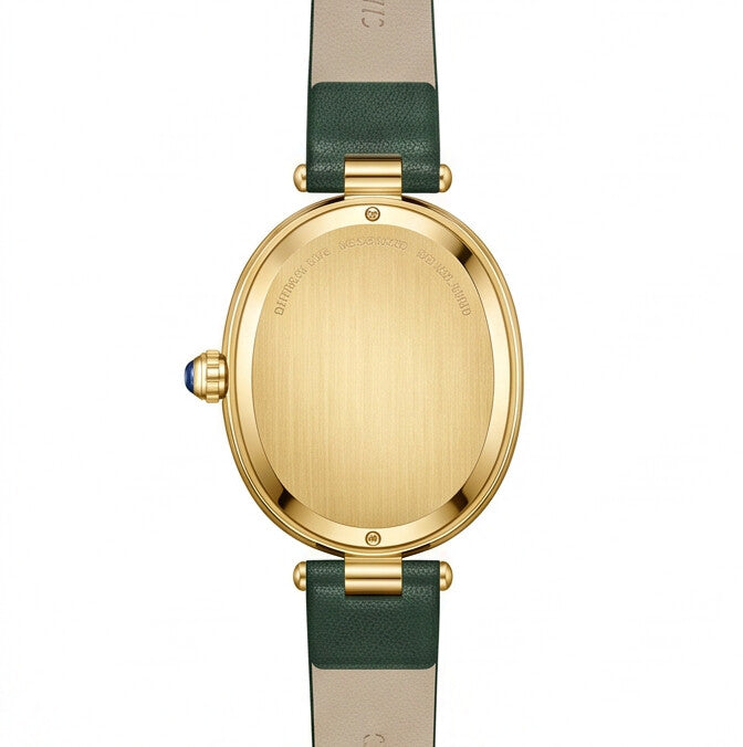 Luvier™ Veloura Luxe Oval Leather Watch