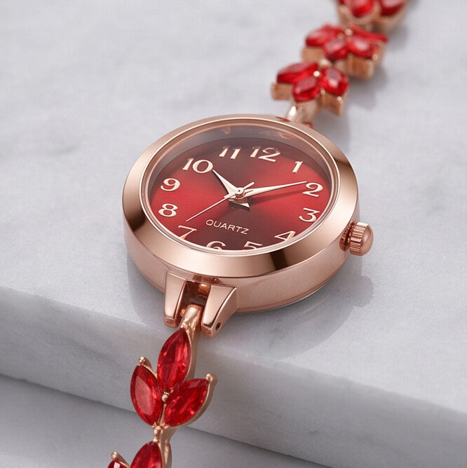 Aurelia™ Flora Charm Bracelet Watch